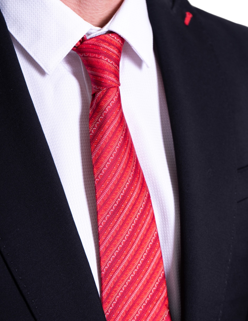 Corbata regular de seda para hombre 2