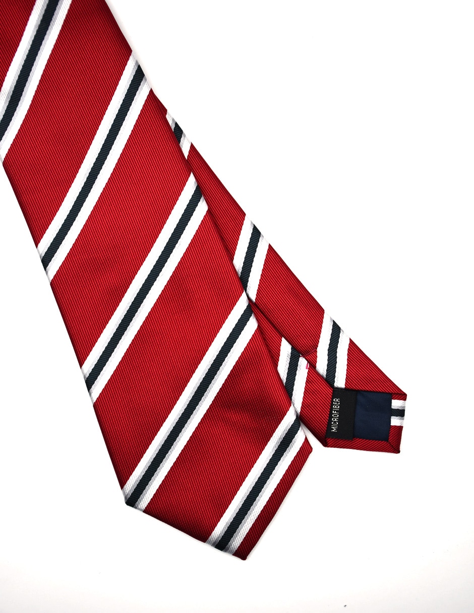 Corbata regular estampado a rayas para hombre