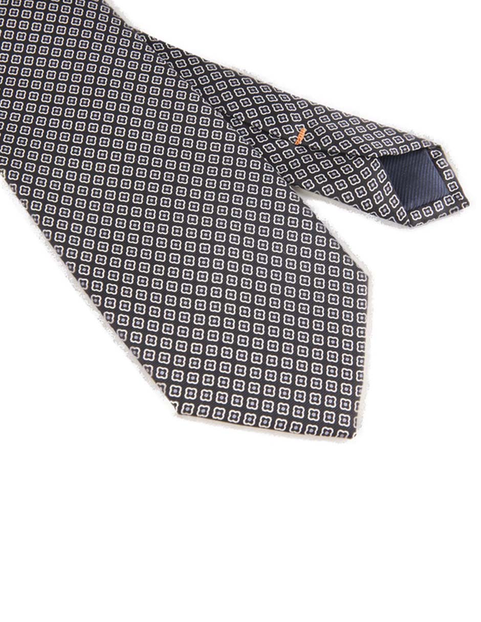 Corbata regular de seda estampado floral para hombre 3