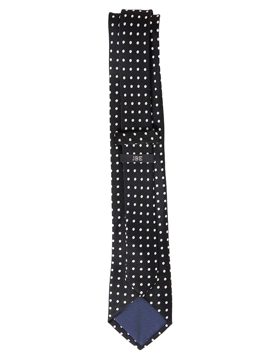 Corbata regular estampado lunares para hombre 2
