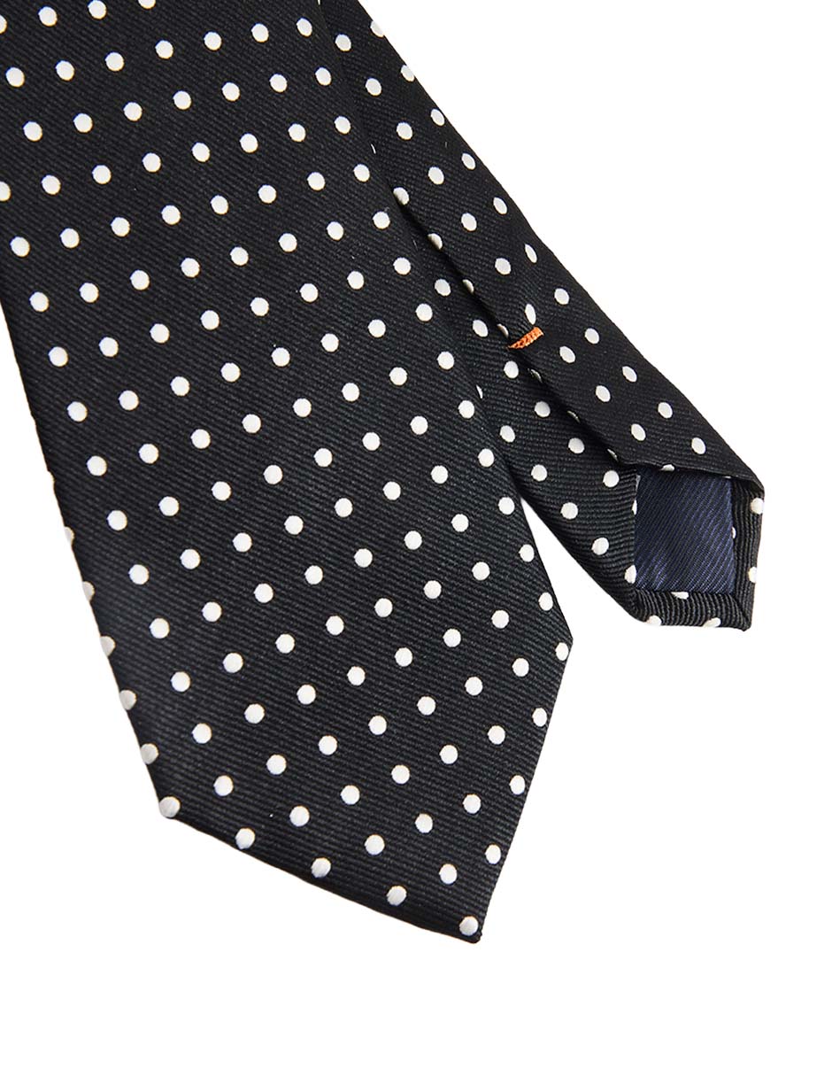 Corbata regular estampado lunares para hombre 3