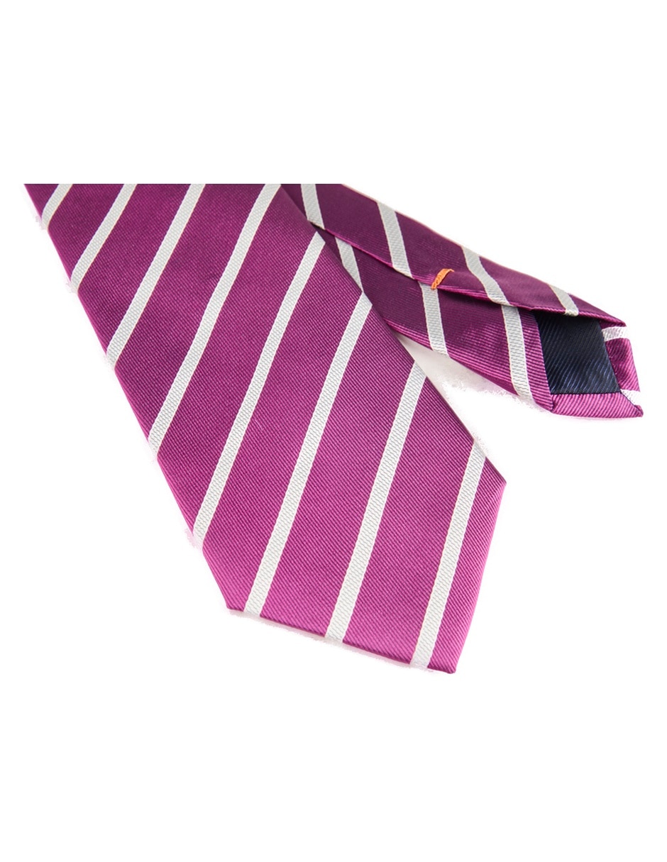 Corbata regular estampado a rayas para hombre 5