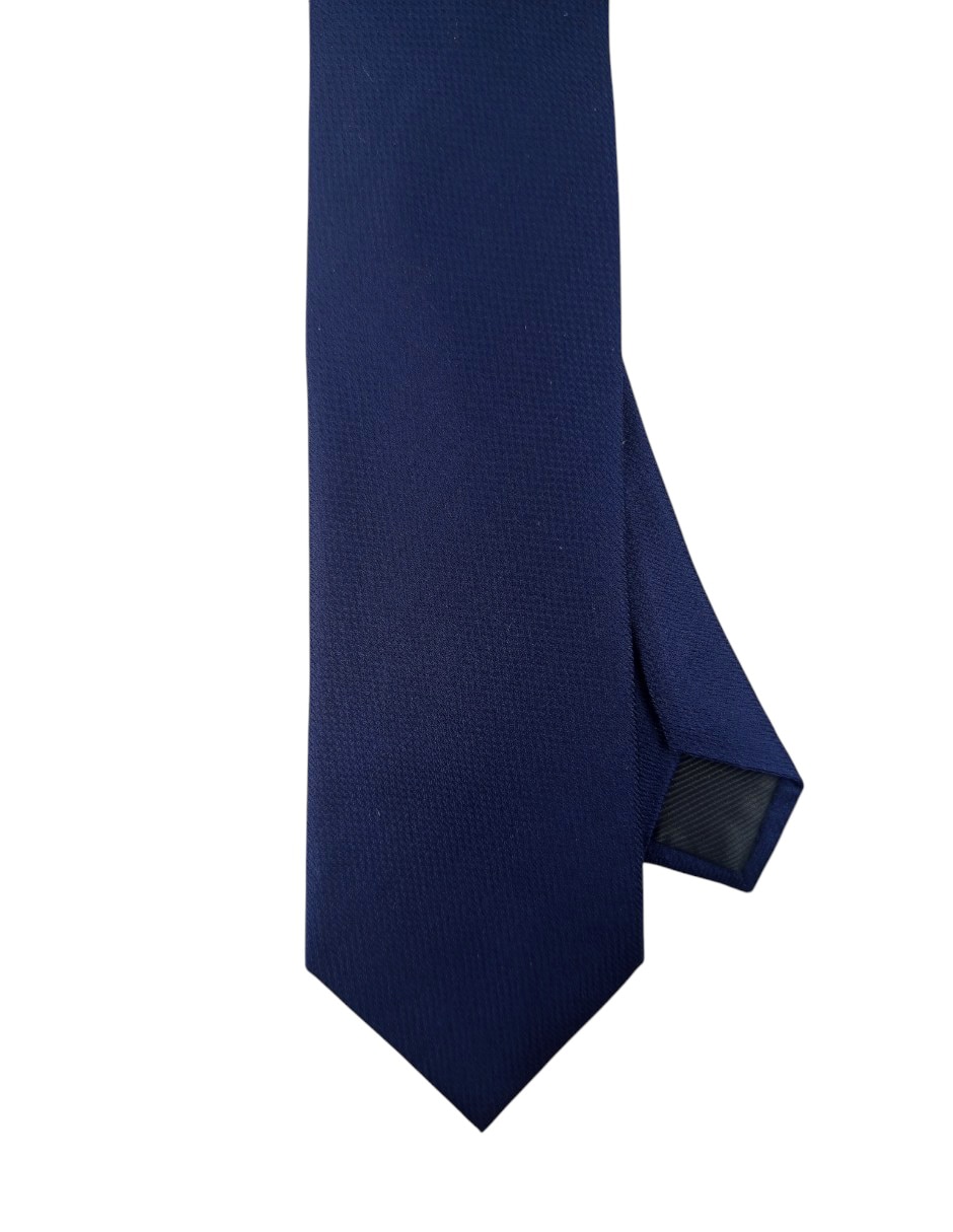 Corbata regular de seda estampado liso para hombre
