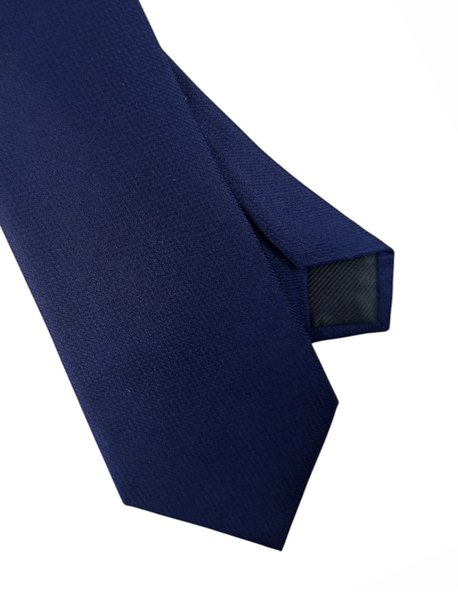 Corbata regular de seda estampado liso para hombre 2