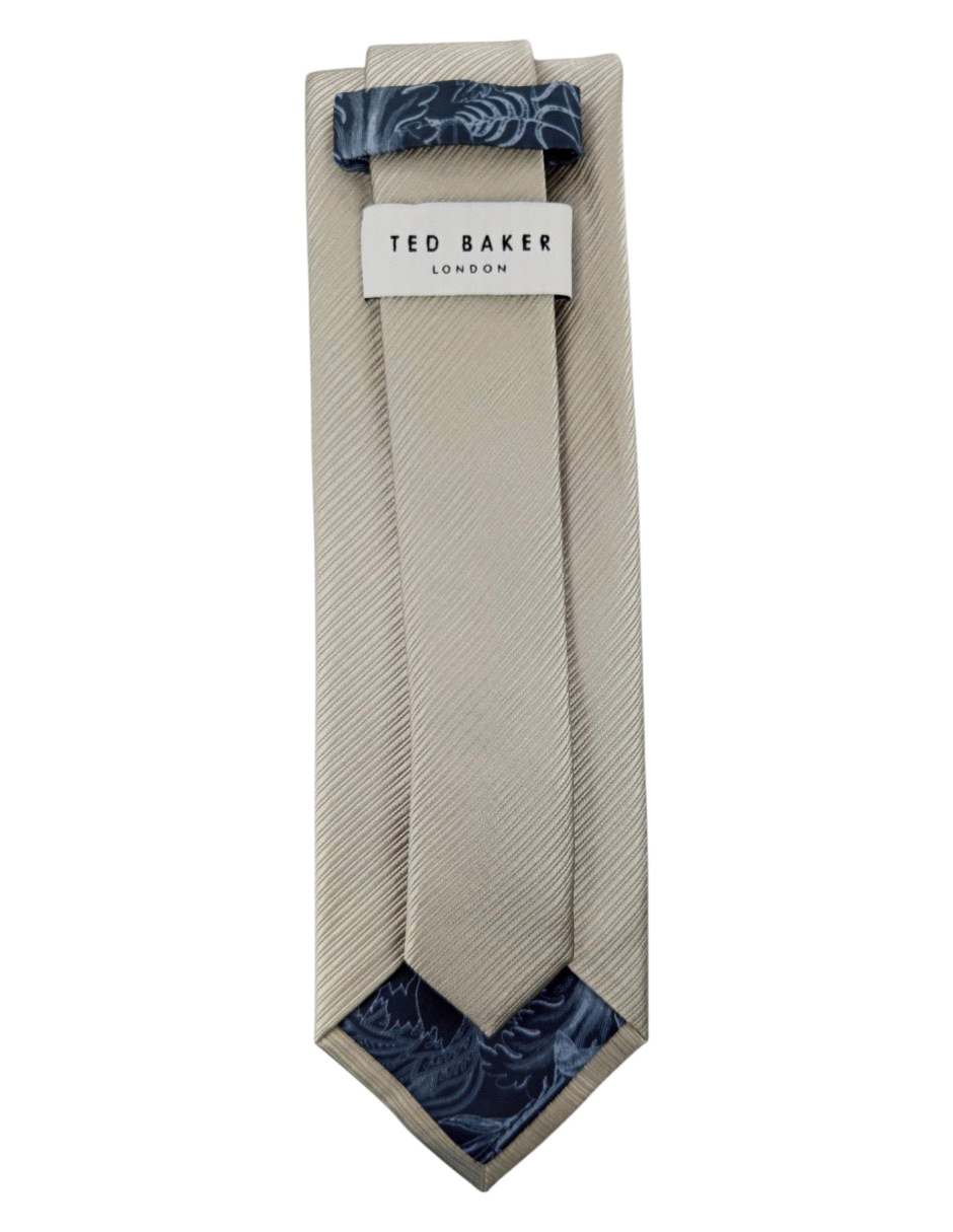 Corbata regular de seda estampado a rayas para hombre 3