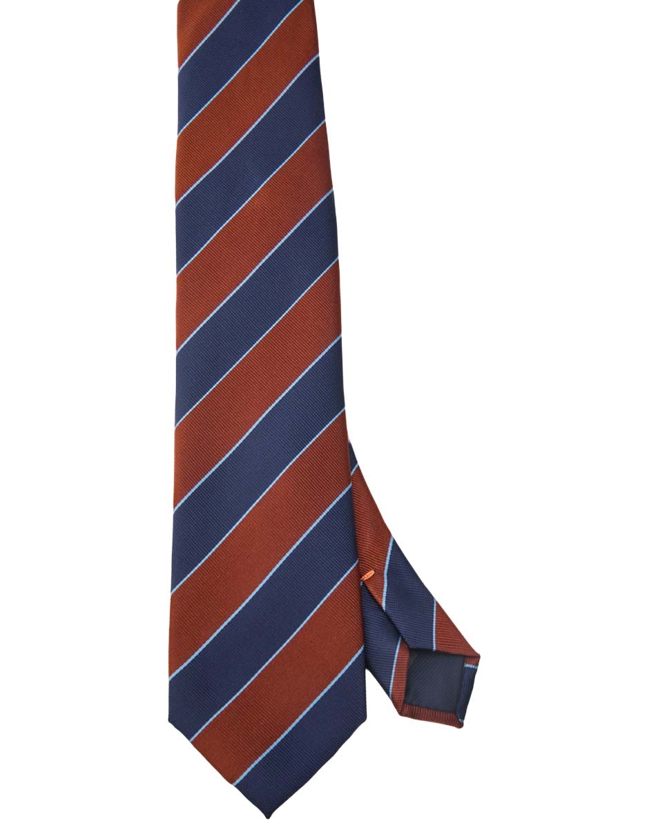 Corbata regular estampado a rayas para hombre 1