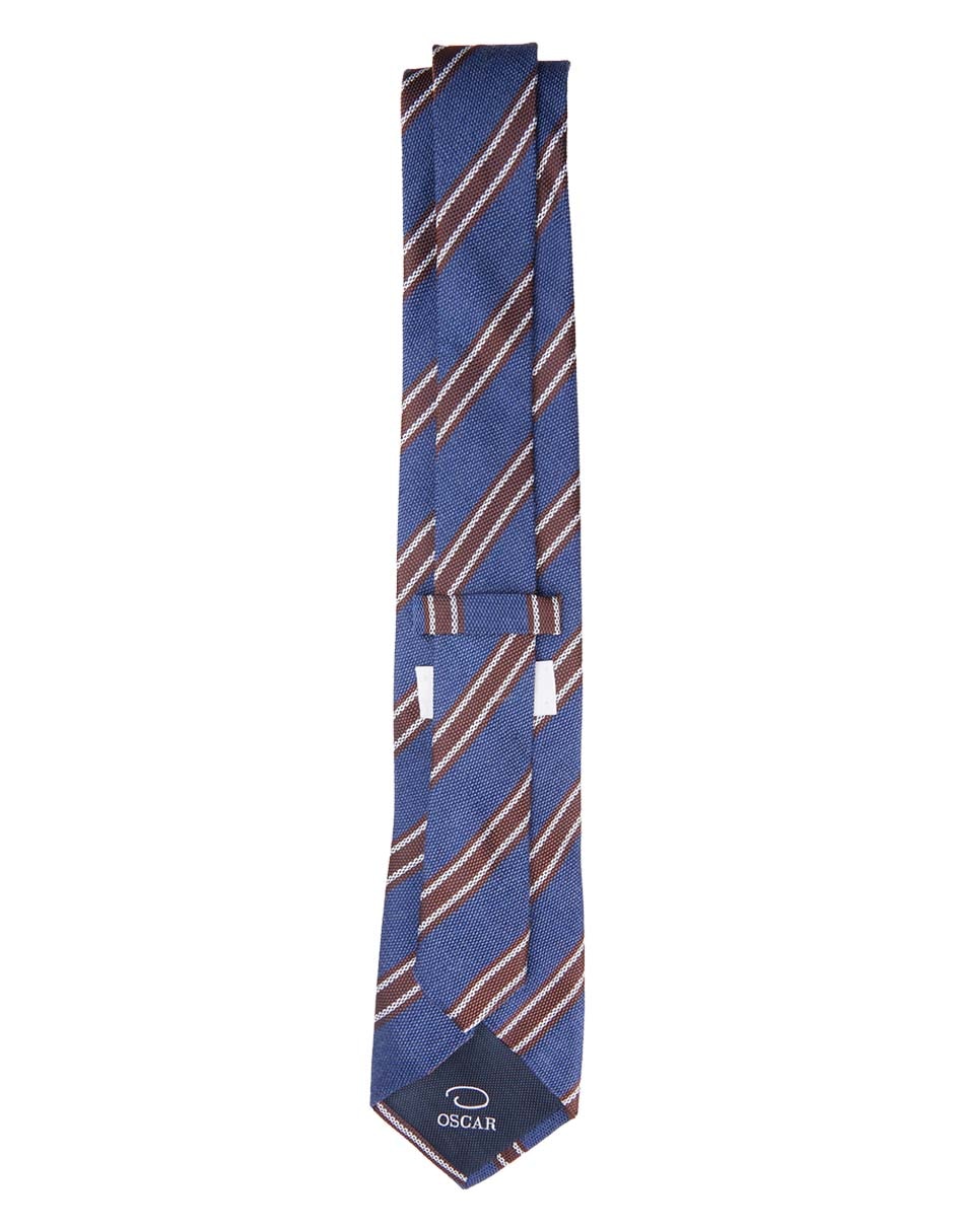Corbata regular estampado a rayas para hombre 2