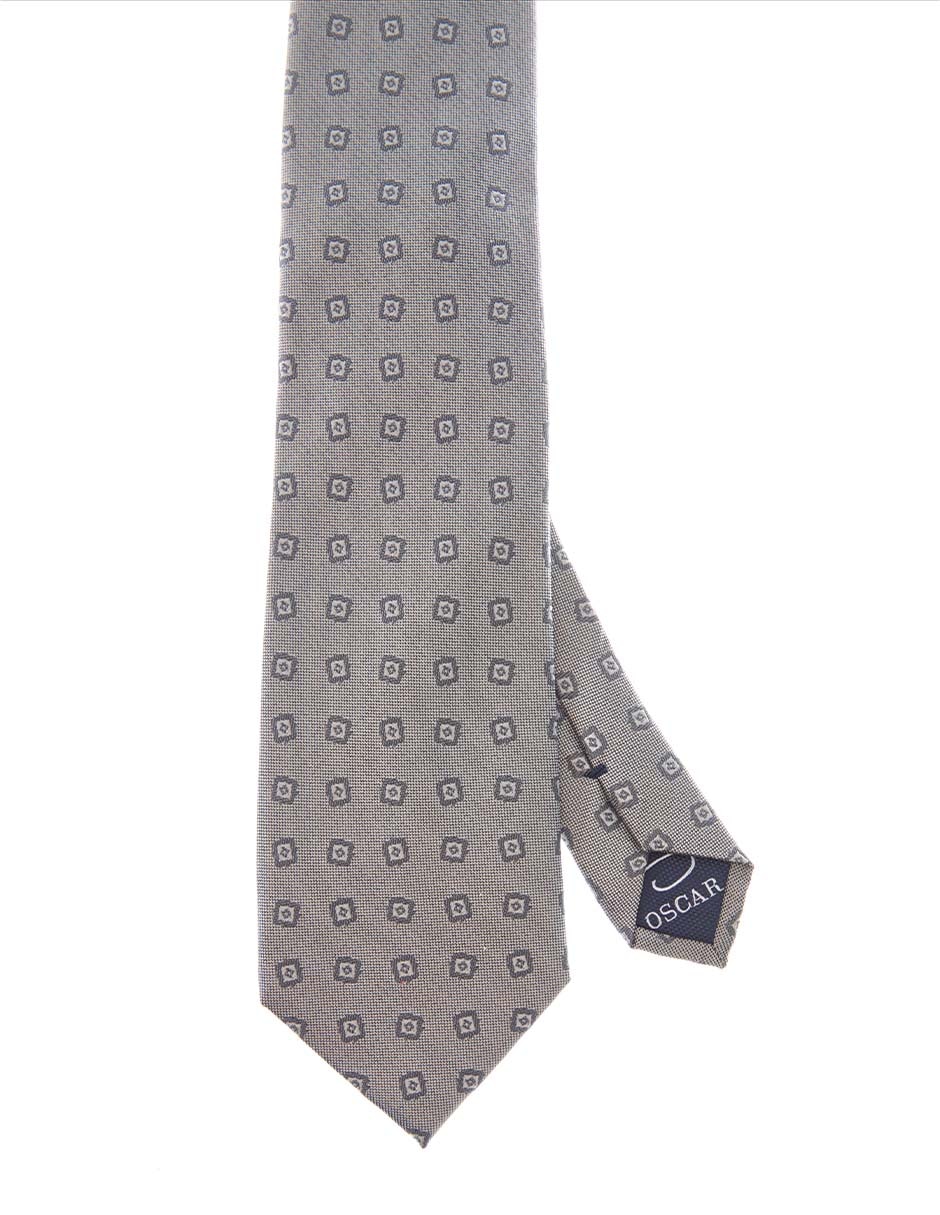 Corbata regular estampado floral para hombre