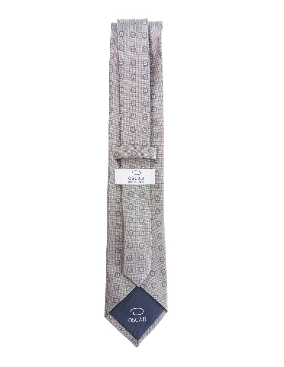 CORBATA O DE LA RENTA FLORAL REG, GRISE