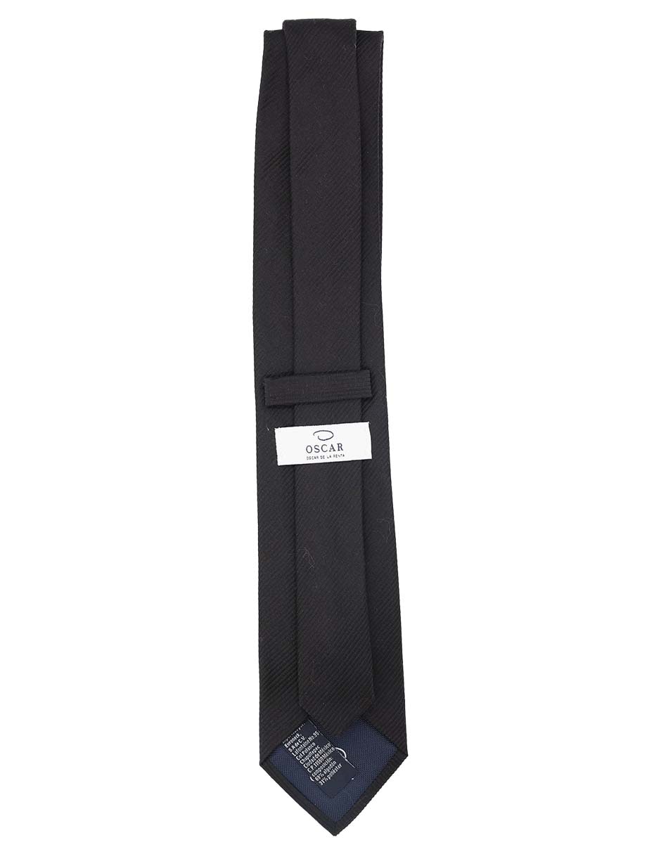 Corbata regular de seda estampado a rayas para hombre 2