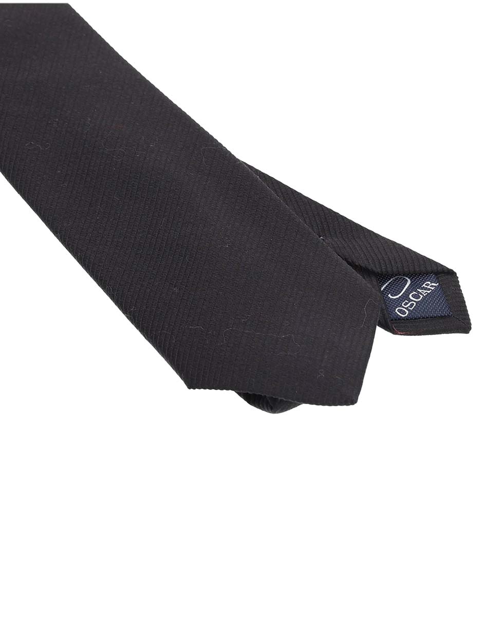 Corbata regular de seda estampado a rayas para hombre 3