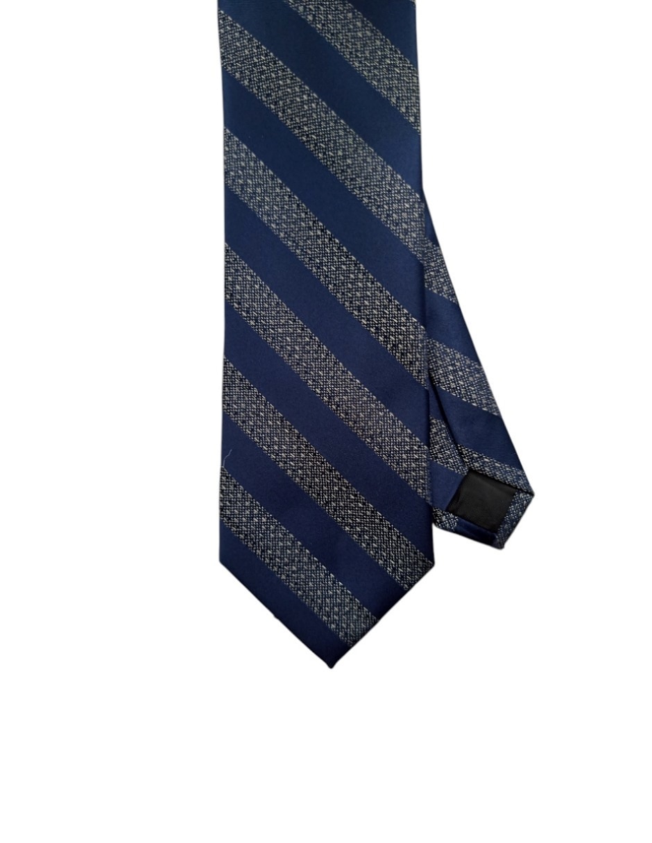 Corbata regular estampado a rayas para hombre