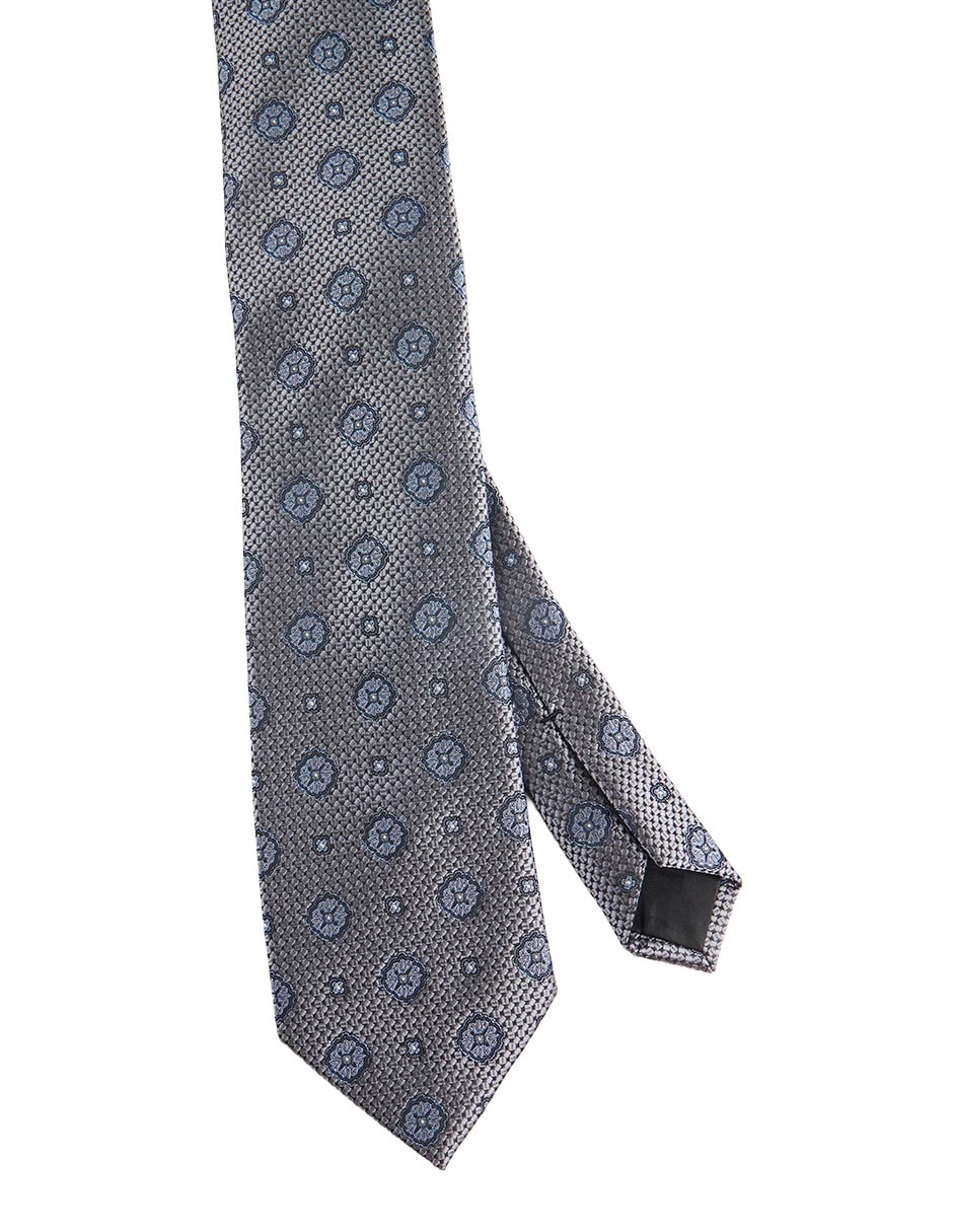 Corbata regular estampado macroprint para hombre