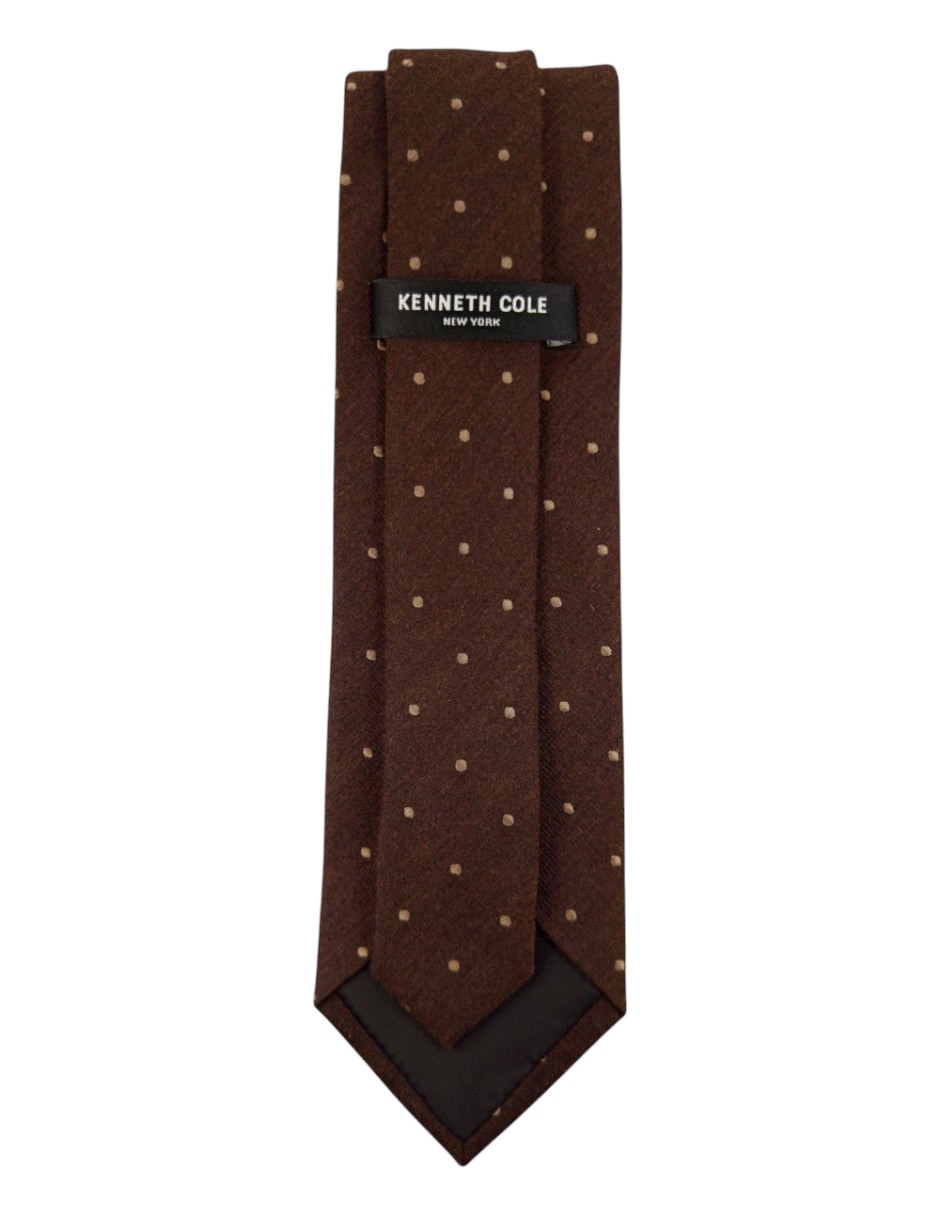 Corbata Kc Ny regular estampado lunares para hombre 2