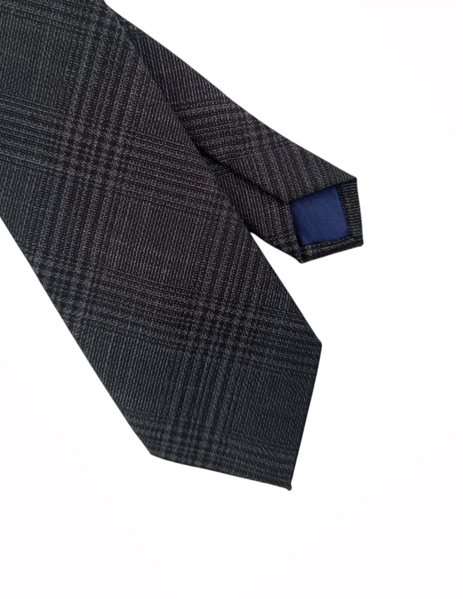 Corbata regular estampado a cuadros para hombre 2