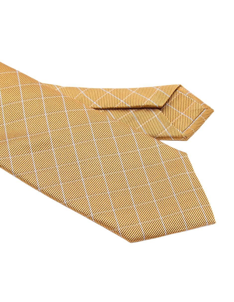 CORBATA SCAPPINO A RAYAS SED, AMARILLO