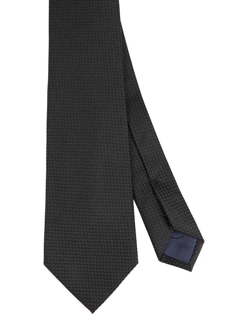 Corbata regular de seda estampado rombos para hombre