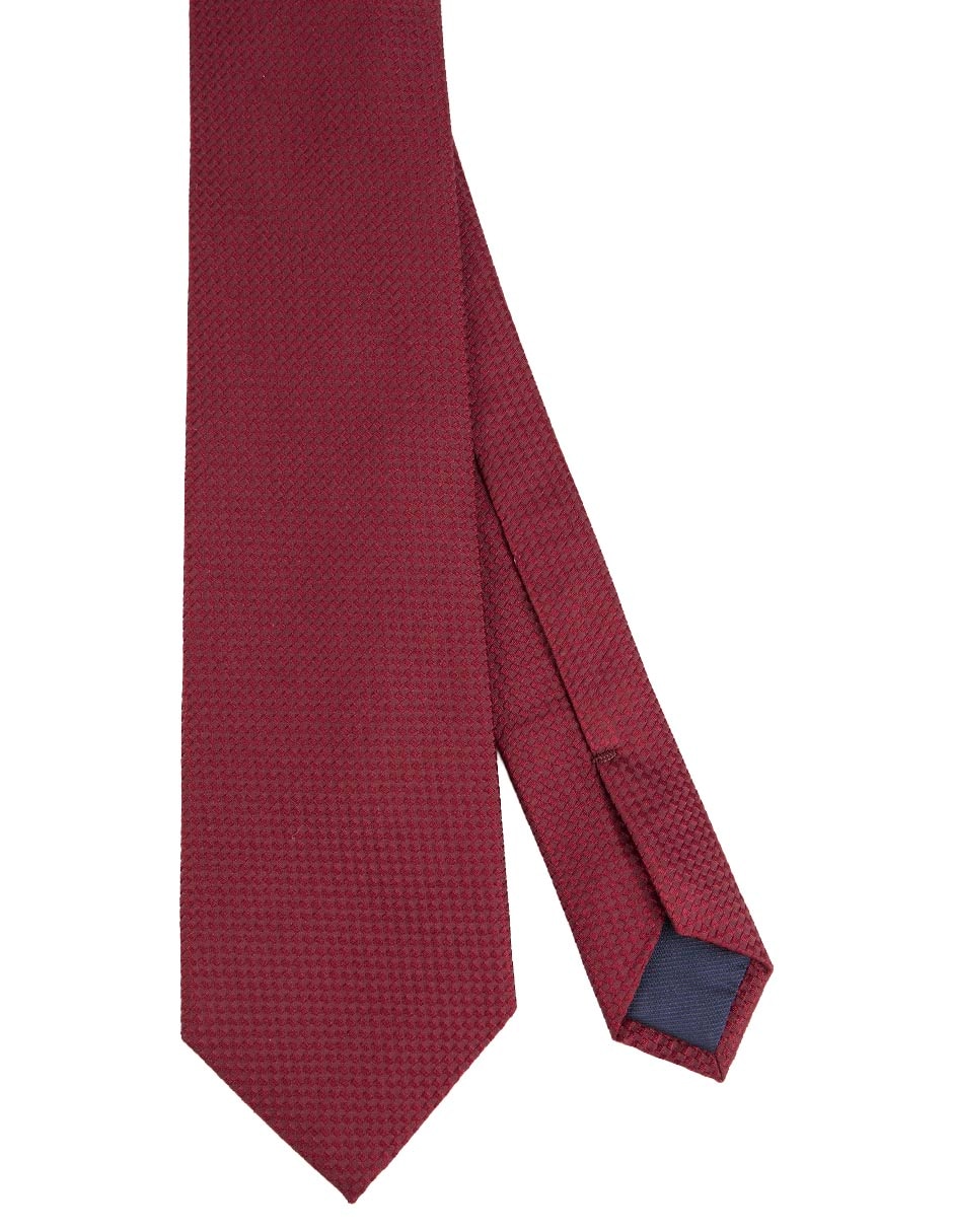 Corbata regular de seda estampado rombos para hombre