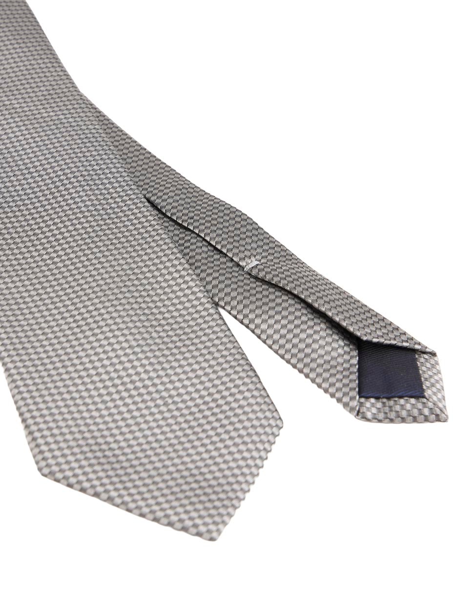 CORBATA SCAPPINO A RAYAS SED, PLATEADO