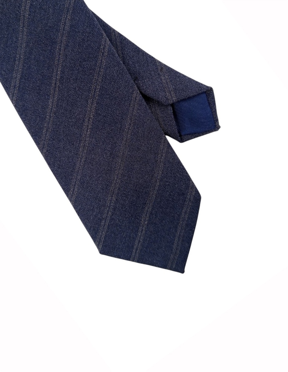 Corbata regular estampado a rayas para hombre 2
