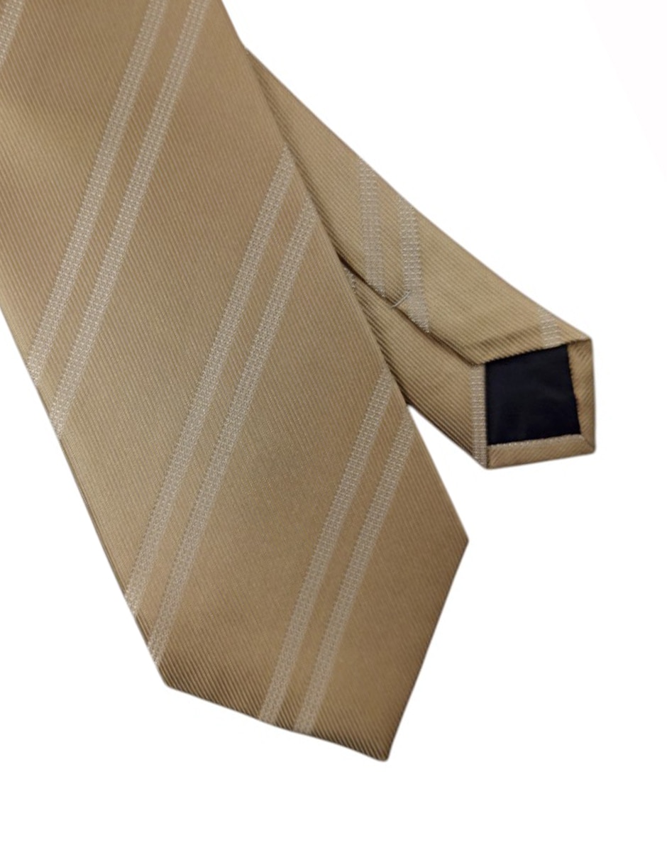 Corbata regular estampado a rayas para hombre 2