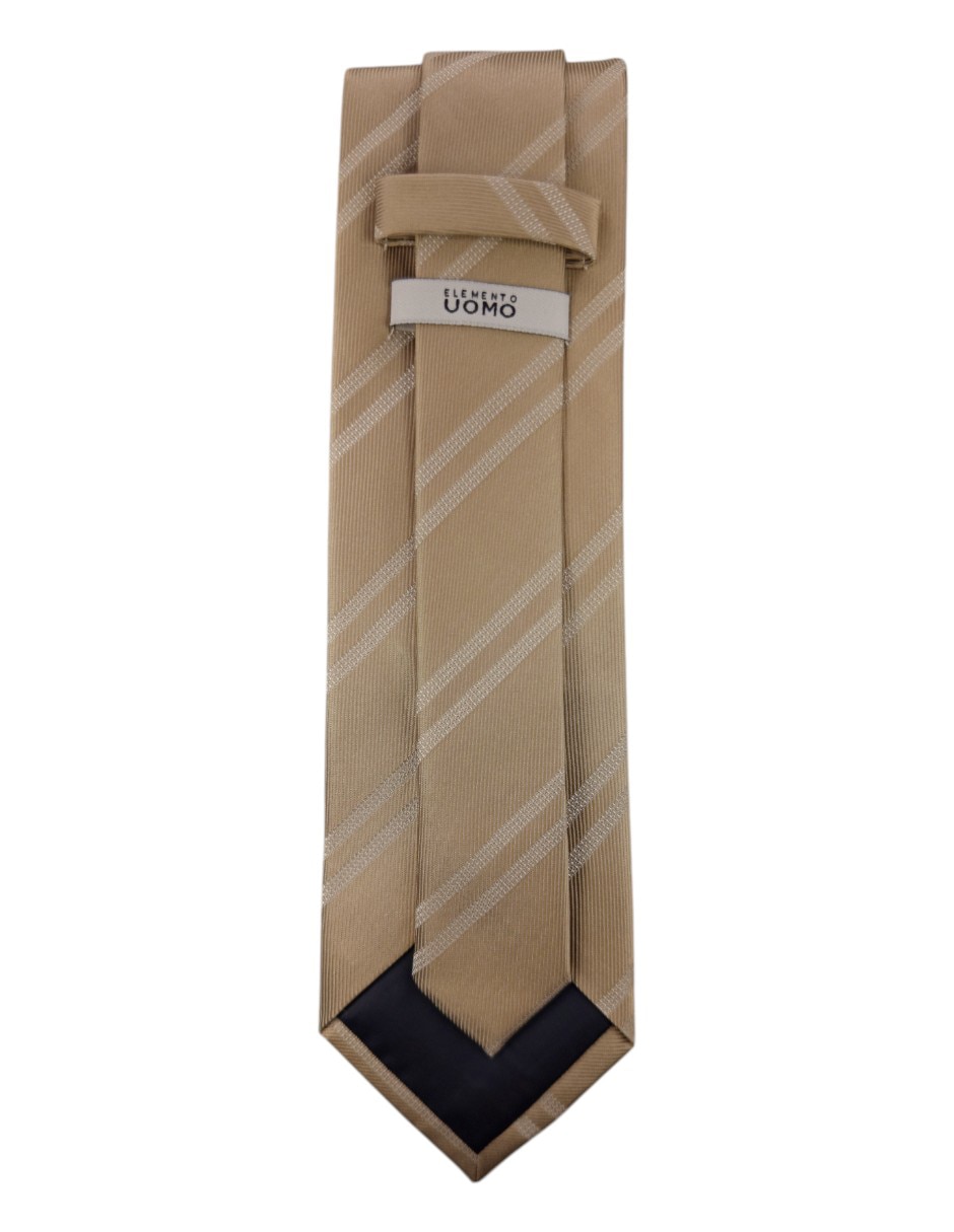 Corbata regular estampado a rayas para hombre 3
