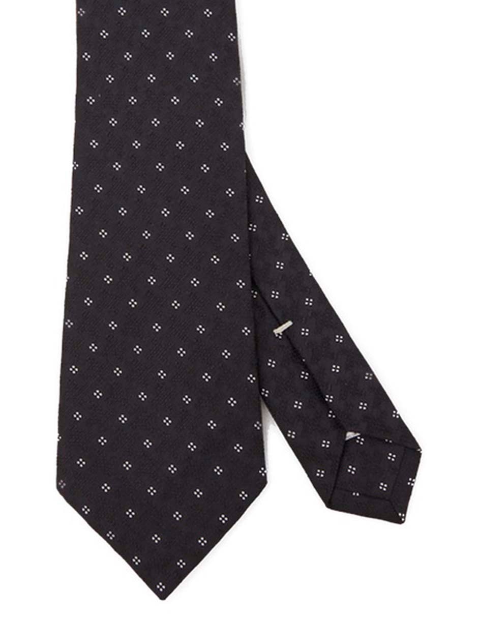 Corbata regular de seda estampado floral para hombre