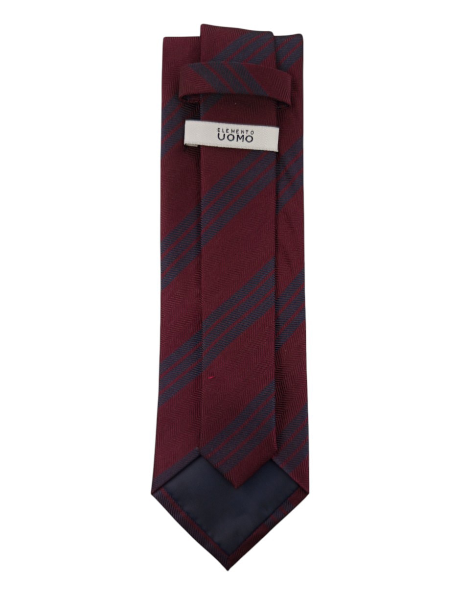 Corbata regular estampado a rayas para hombre