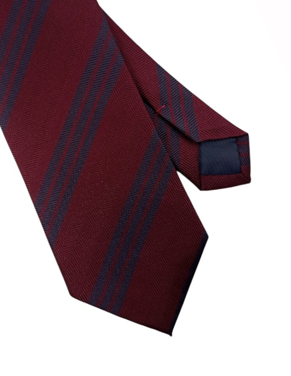 Corbata regular estampado a rayas para hombre