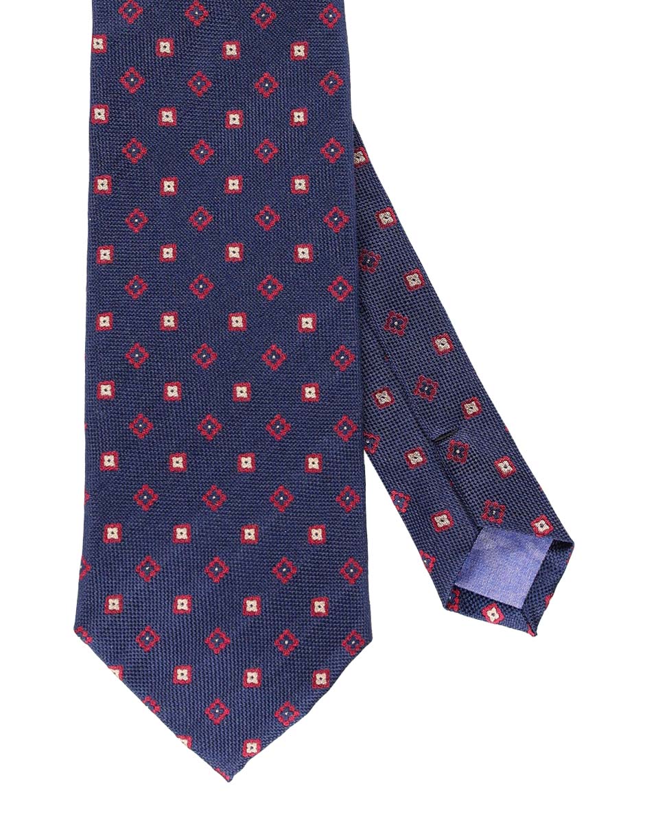 Corbata regular de seda estampado floral para hombre Corbata regular de seda estampado floral para hombre