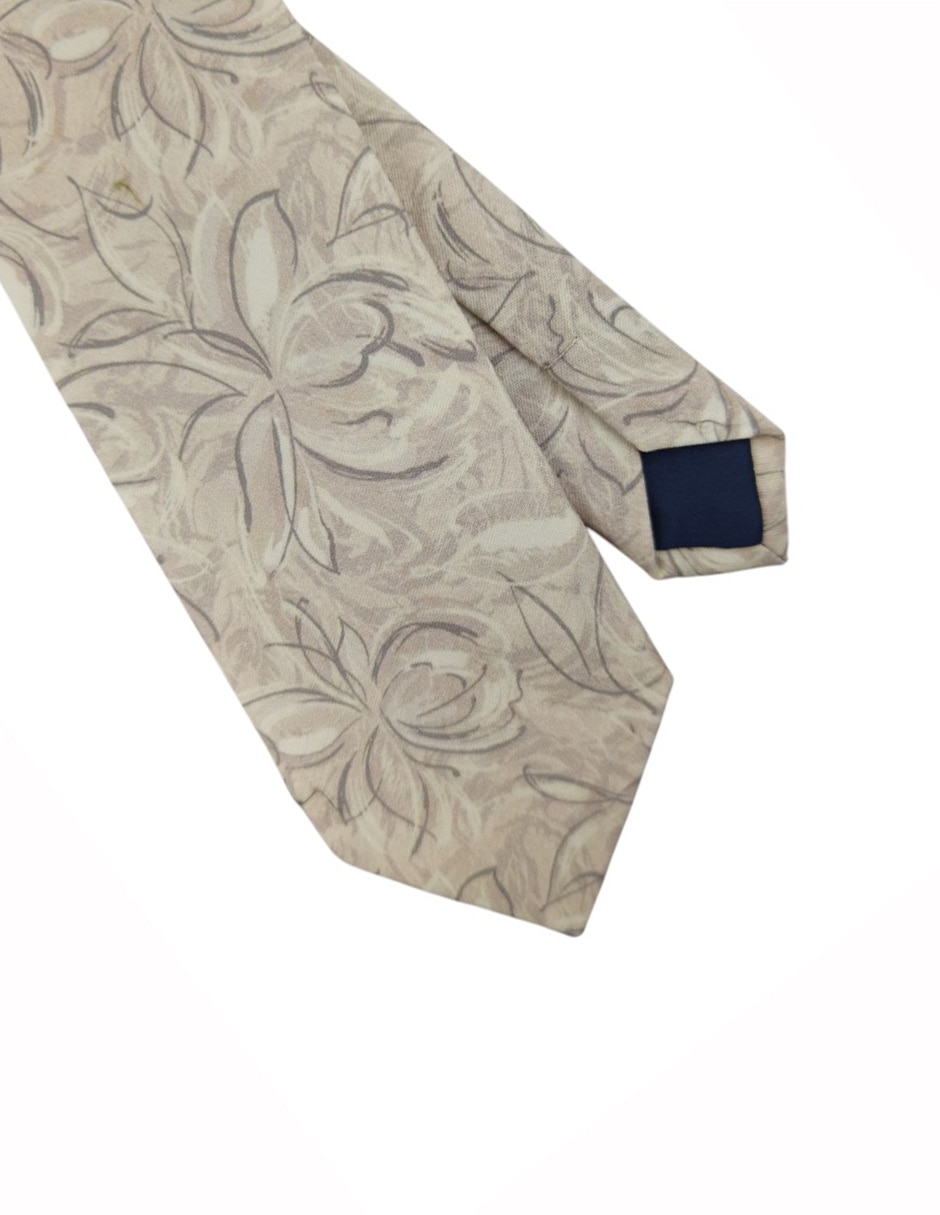 Corbata regular estampado floral para hombre 2
