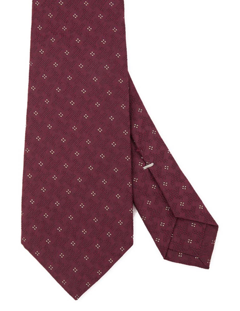 Corbata regular de seda estampado floral para hombre