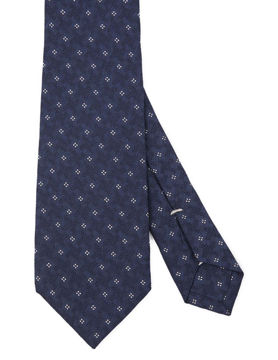 Corbata regular de seda estampado floral para hombre