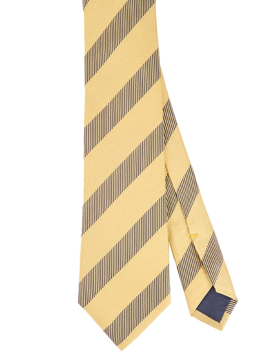 Corbata regular de seda estampado a rayas para hombre