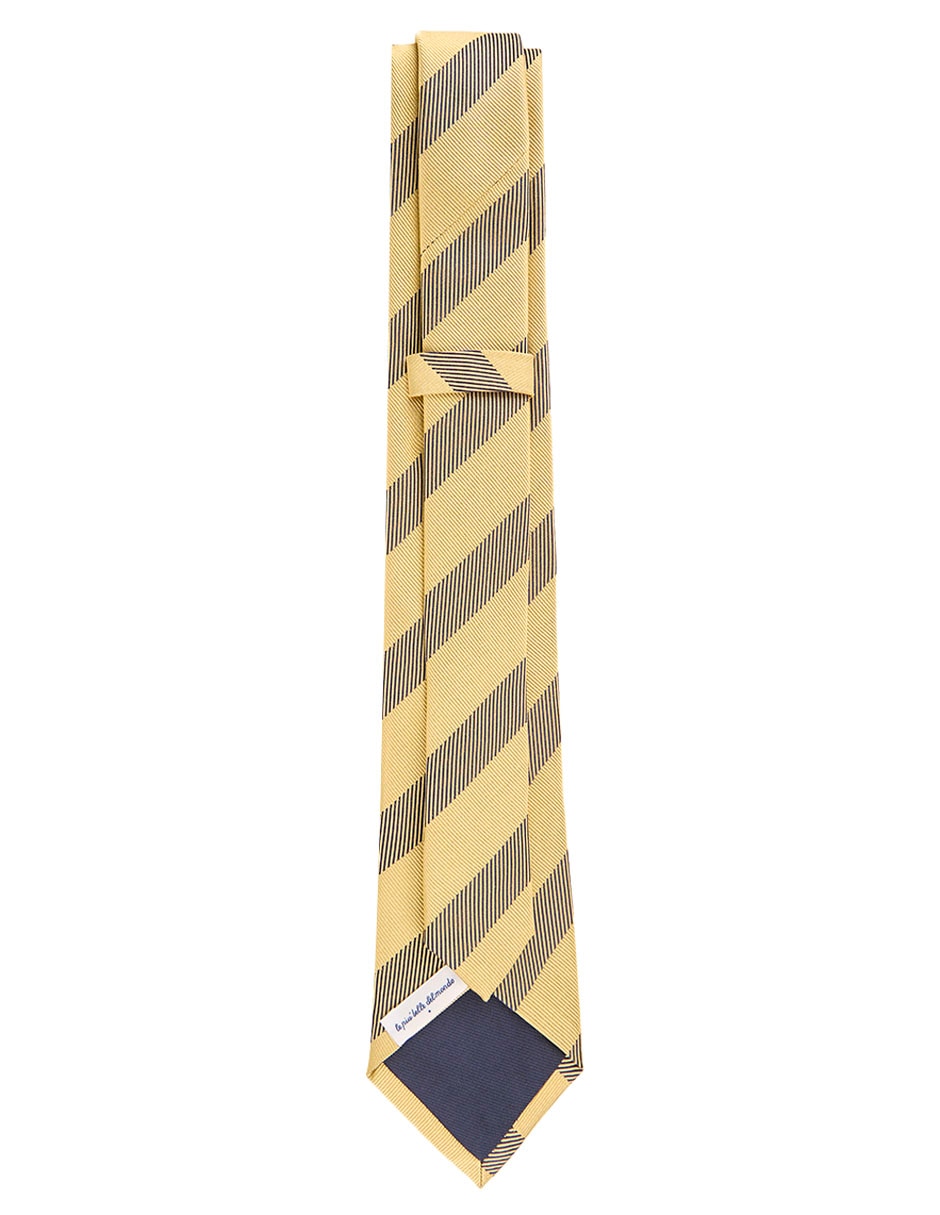 CORBATA SCAPPINO A RAYAS SED, AMARILLO