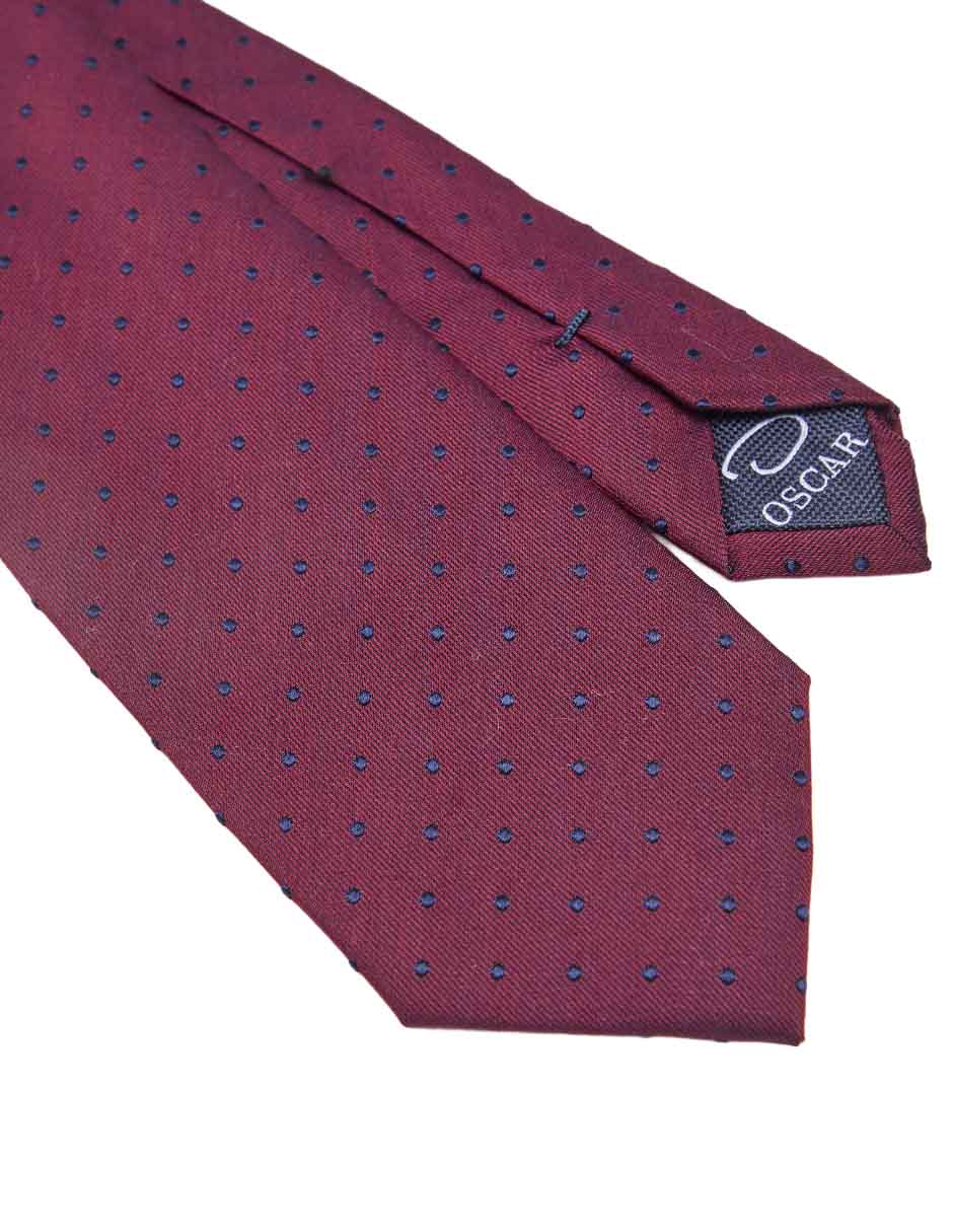 Corbata regular estampado lunares para hombre 3