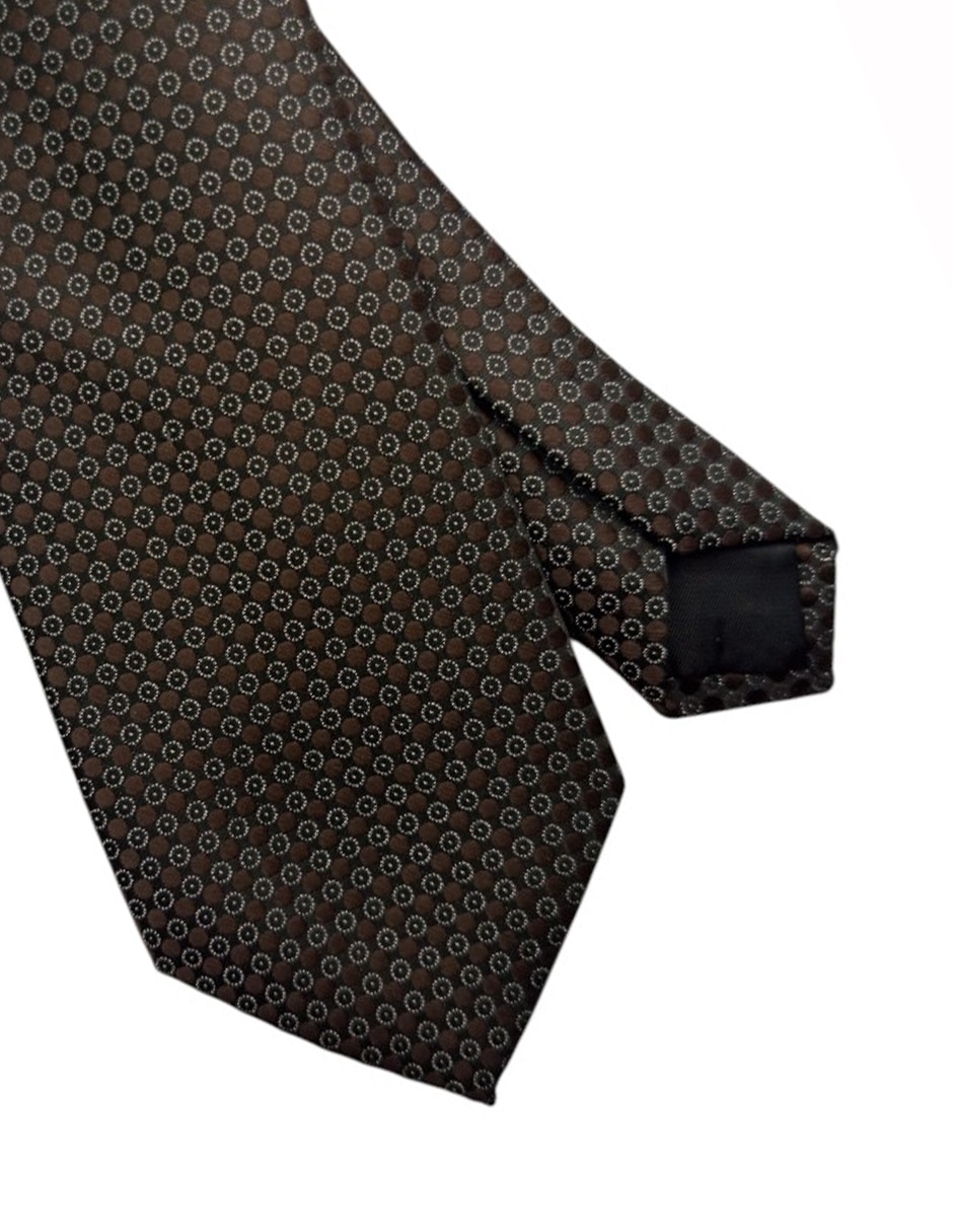 Corbata regular de seda estampado floral para hombre 3