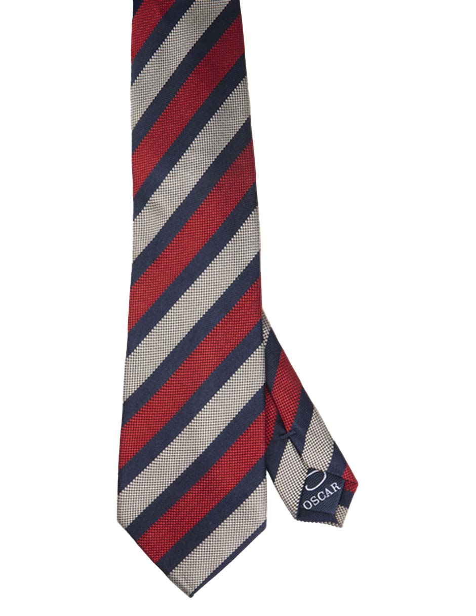 Corbata estampado a rayas para hombre