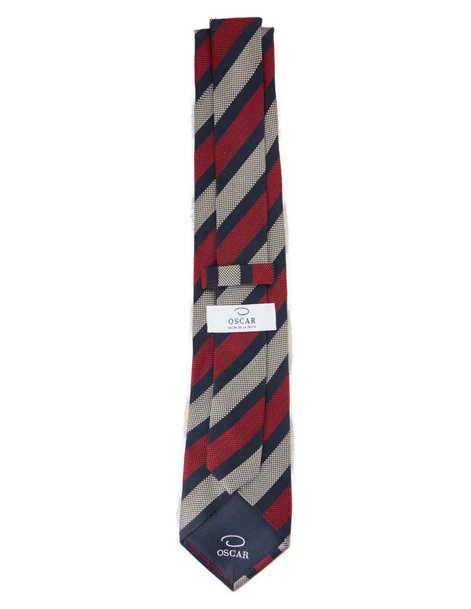 CORBATA O DE LA RENTA A RAYAS RE, ROJOP