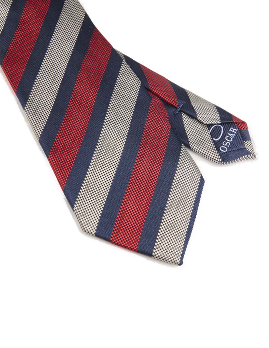 CORBATA O DE LA RENTA A RAYAS RE, ROJOP