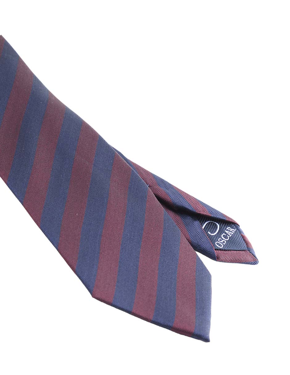 Corbata regular estampado a rayas para hombre 3
