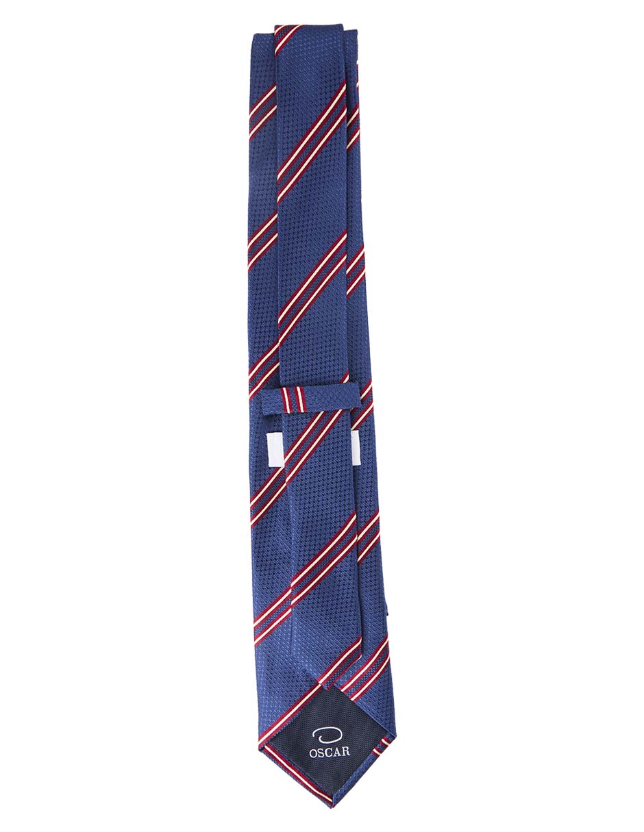 Corbata regular estampado a rayas para hombre