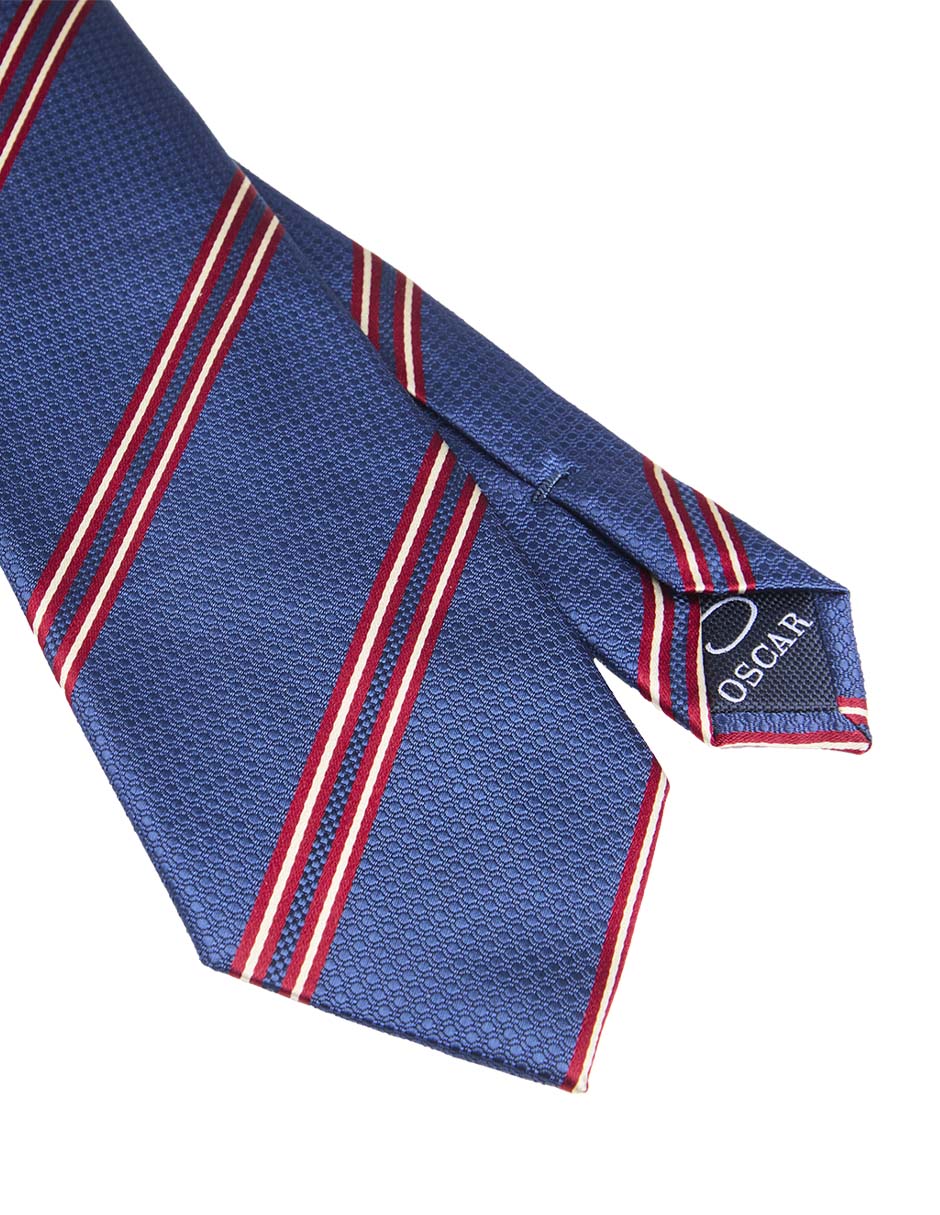 Corbata regular estampado a rayas para hombre