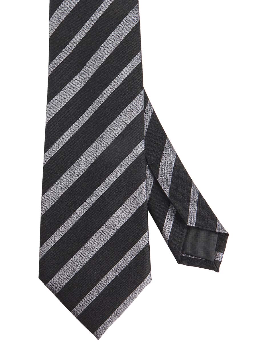 Corbata regular estampado a rayas para hombre