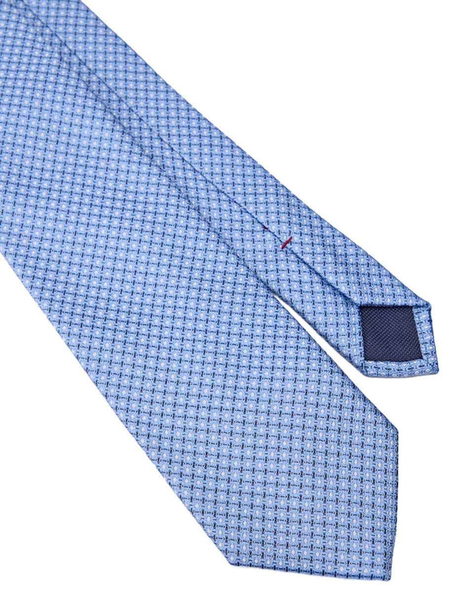 Corbata regular de seda estampado lunares para hombre 3