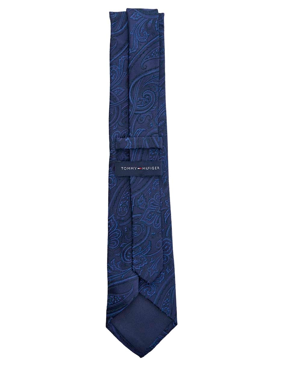 Corbata regular de seda estampado paisley para hombre 2