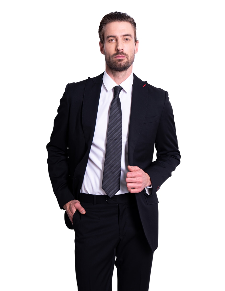 Corbata regular de seda estampado gráfico para hombre 2