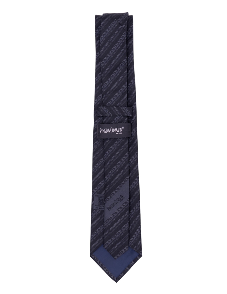 Corbata regular de seda estampado gráfico para hombre 4