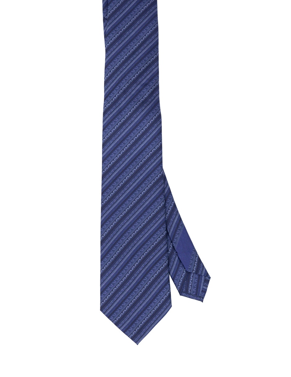 Corbata regular de seda estampada para hombre