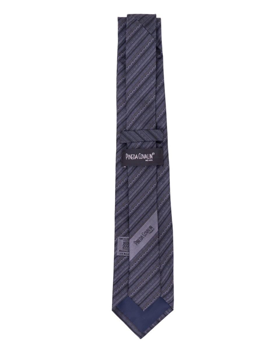 Corbata regular de seda estampado gráfico para hombre 3